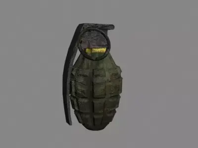 Grenade low poly Free low-poly 3D model
