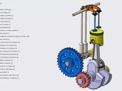 crank rod 3D model Free 3D model