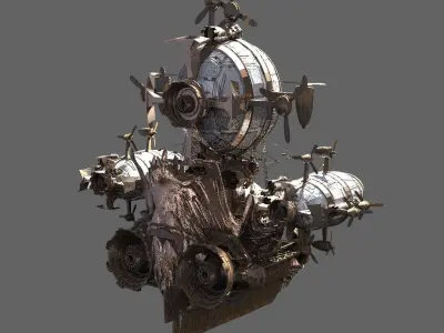 Heros Adventure Airship 3D model