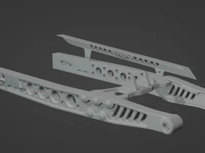 ProTaper Swing Arm CNC Low-poly 3D model