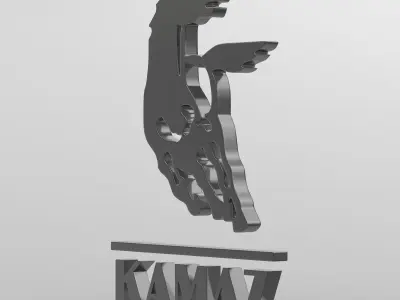 kamaz logo 3D model by 3dlogoman