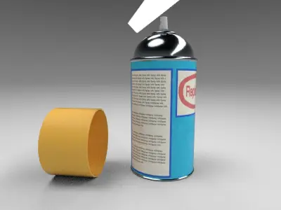 Custom Low Poly Aerosol Can Low-poly 3D model