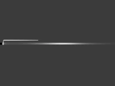 Japanese Jutte Weapon Low-poly 3D model
