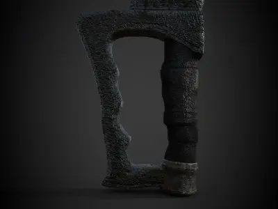 Orc Sword Low-poly 3D model