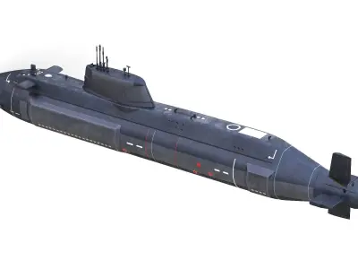7 Military Submarines Collection 3D model