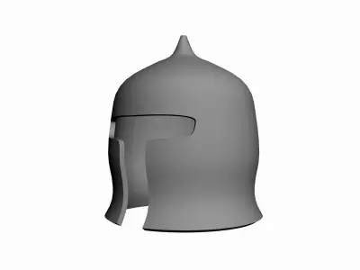 Early medieval saracen helmet Low-poly 3D model