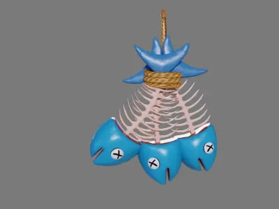 Fish Skeleton Low-poly 3D model purchase