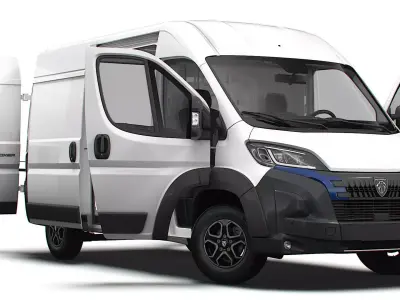 Peugeot e Boxer Van L2H2 HQ Interior 2025 3D model
