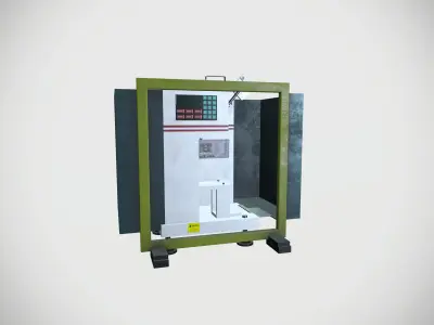 Chemical test Machine Low-poly 3D model
