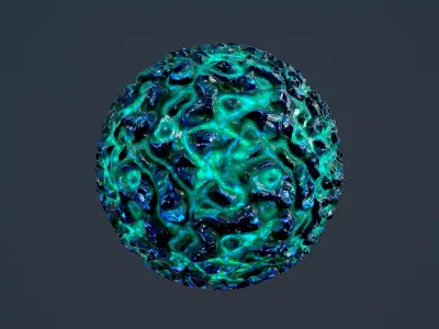 Sci-fi Alien Creature Environment Seamless PBR Texture 08 Texture