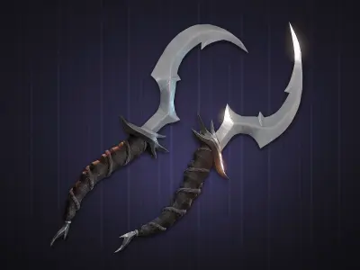 Fantasy Dagger 3 Low-poly 3D model