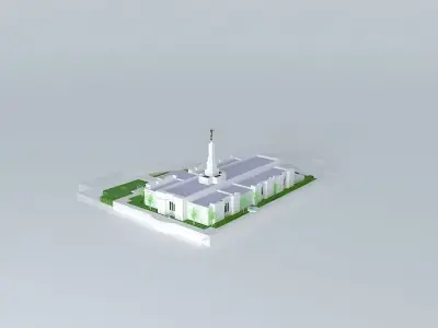 LDS. Temple Columbus, Ohio. Templo Mormon. 60th operating tem... Free 3D model