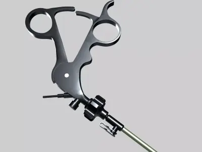 Laparoscopic Instrument Low-poly 3D model