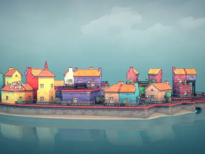 Town 2 3D model