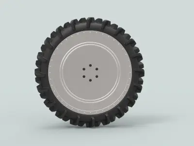 Wheel from swamp buggy 3D model