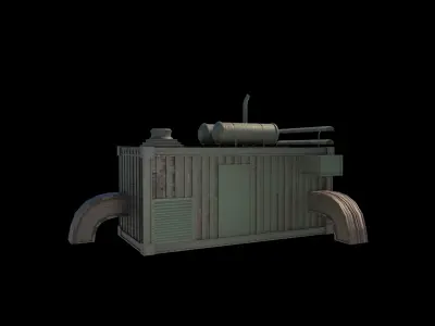 container home Low-poly 3D model