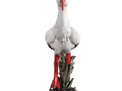 Stork Figurine 3D model