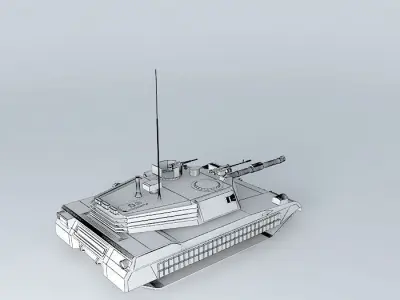 Tank prototype Sultan 203 3D model