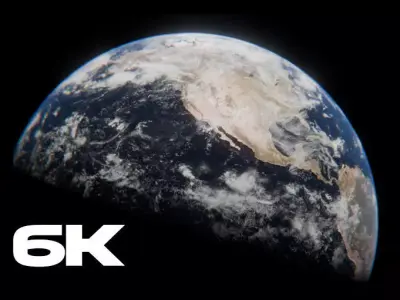 Photorealistic Earth with 6k Textures 3D model