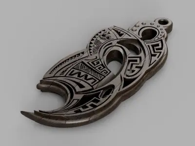 HM TATTOO Keychain 001 3D Printing Model 3D print model