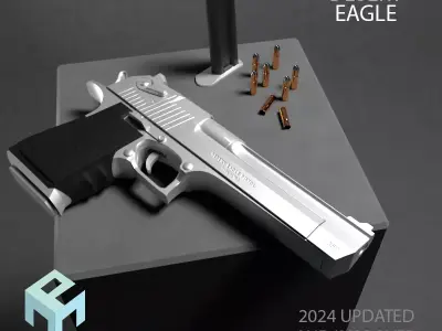 Desert Eagle gun 3D model purchase