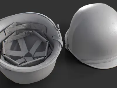 US M1 Helmet WWII Low-poly 3D model