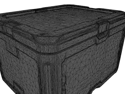 SciFi Cargo Crate Storage Box 3D model