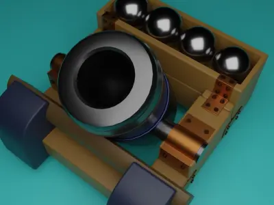 Cannon 3D model purchase