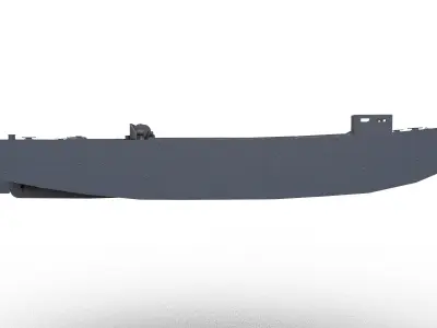 LCA - WW2 Landing Craft Assault Low-poly 3D model