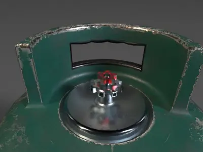 Gas Tank PBR Model Low-poly 3D model