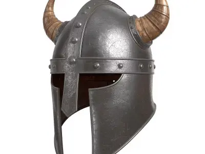 Viking Helmet 3D Model v02 Low-poly 3D model