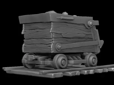 Mining wagon 3D print model