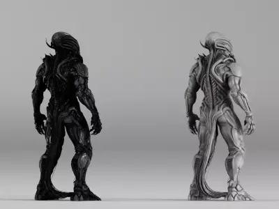 S00018 Alien Predator Monster  Sci-Fi Creature 3D print model