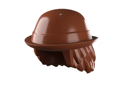 Custom3Dprint Minifigure Accessory - Minifigure Hair S2 - 064 3D print model