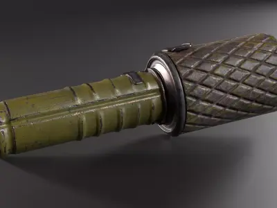 WWII RGD-33 grenade Low-poly 3D model