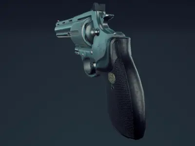 Colt Anaconda 44 Magnum Low-poly 3D model