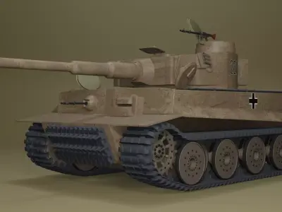 TIGER MK1 TANK 3D model