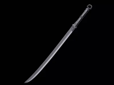 Chinese swords GameReady Model 3D model