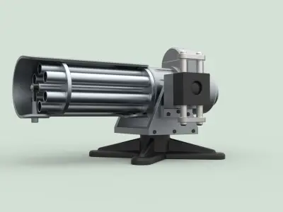 Machine gun 2 3D model