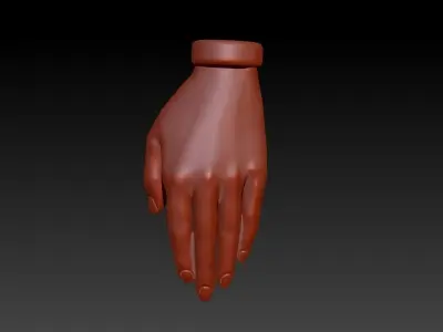 Elegance Lady Hand Charms Bracelet Antique Jewelry 3D print model