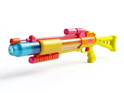 Super Soaker Water Blaster 3D Model Low-poly 3D model