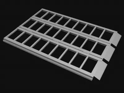 Loading ramp Sand track ladder R3 3D model