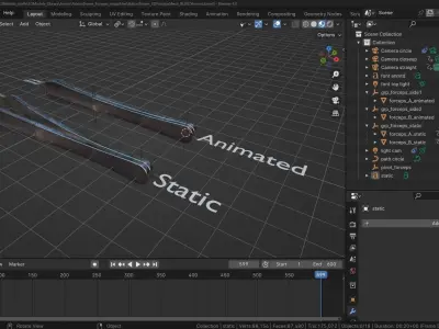 Adson Brown Forceps 3D Model  Low-poly 3D model