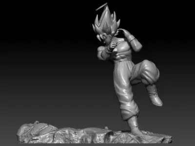 Goku VS Vegeta first part Goku 3D print model