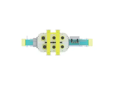 Horizontal Marble Splitting Machine 3D model