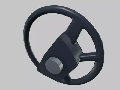 Steering Low-poly 3D model