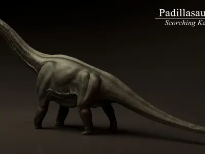 Padillasaurus Asset Pack Low-poly 3D model