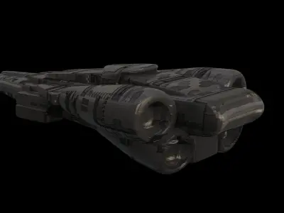 Starship Low-poly 3D model