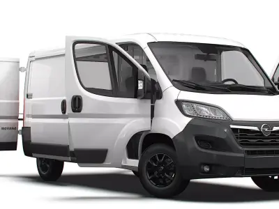 Opel Movano Van L2H1 HQ Interior 2023 3D model