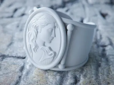 Roman Estate Ring 3D print model